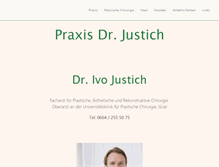 Tablet Screenshot of dr-justich.com
